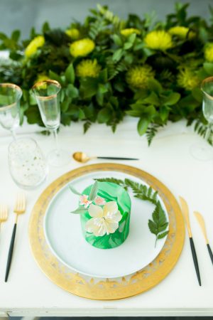Greenery Wedding Plate Setting - Tom Wang Photography