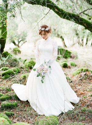 Lace Wedding Dress - Stella Yang Photography