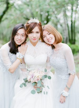 Light Blue Bridesmaid Dresses - Stella Yang Photography