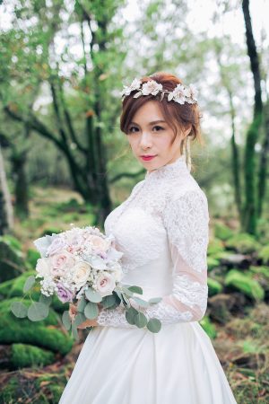 Long sleeve wedding dress - Stella Yang Photography