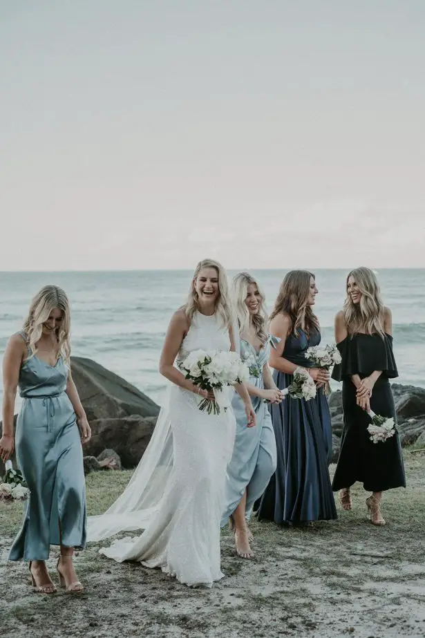 Seaside Bridal Party Photo - Lucas & Co Photography