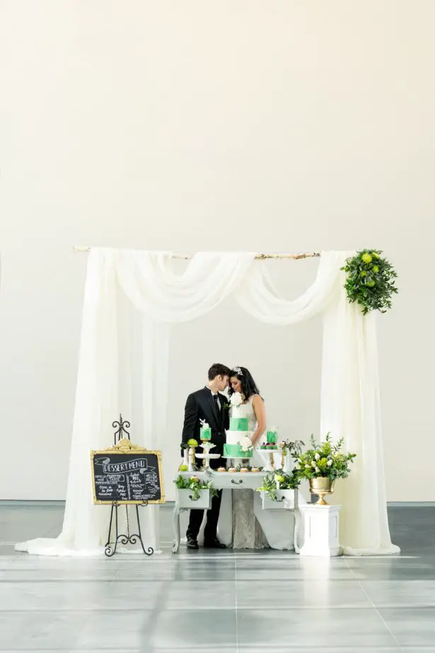 Glamorous Greenery Wedding Inspiration - Tom Wang Photography