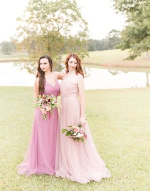 Blush Bridesmaid Dresses - Alexi Lee Photography