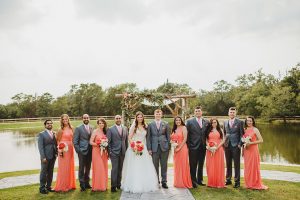 Lakeside Wedding Party Photo - Two Pair Photography