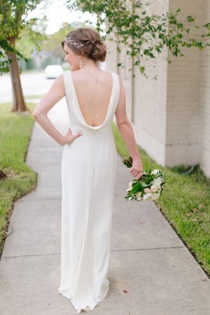 Low Back Wedding Dress - Paige Vaughn Photography
