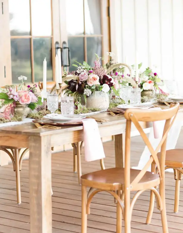 Rustic Elegance Wedding Tablescape - Alexi Lee Photography