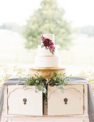 Vintage Wedding Cake Table - Alexi Lee Photography