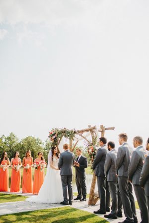 Outdoor Wedding Ceremony - Two Pair Photography