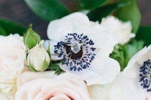 Wedding flowers and ring - Paige Vaughn Photography
