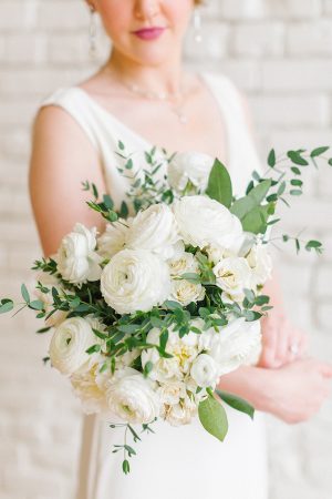 White Wedding Bouquet - Paige Vaughn Photography