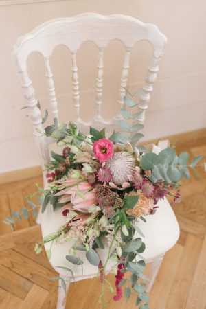 Wild Wedding bouquet Protea - Photography: Irene Fucci