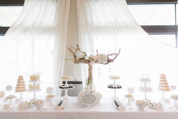 Dessert Bar - All White Wedding Ideas - Anna Delores Photography