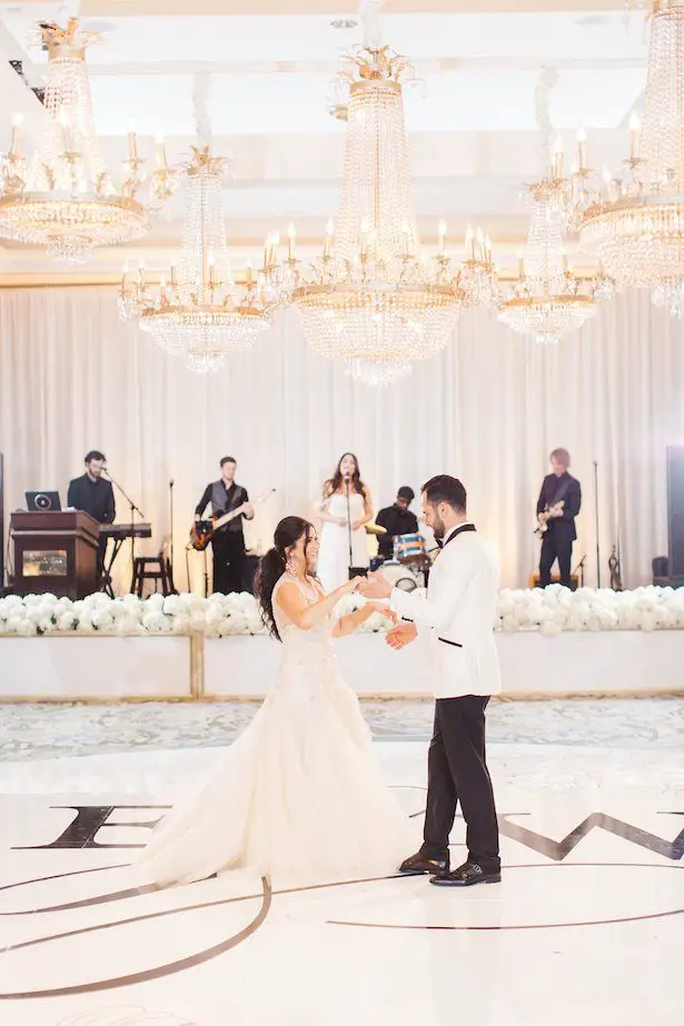 Dance floor - All White Wedding Ideas - 022. Styled by TC - Brandon Kidd Photography - Flowers: Elegant by Design