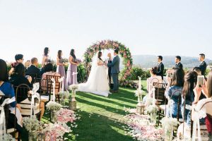 Beautiful Garden Wedding Ceremony - Donna Lams Photo