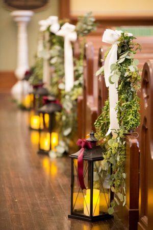 Church wedding ceremony decorations - Anna Schmidt Photography