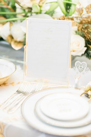 Glamorous Wedding Plate Setting - Lula King Photography