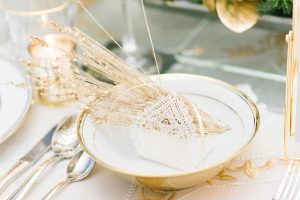 Glamorous Wedding Plate Setting - Lula King Photography