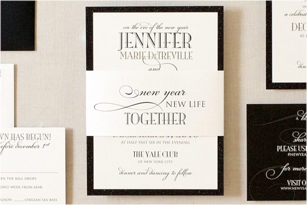 Glitz and Glam Wedding Ideas - NYE - 014. Gourmet Invitations