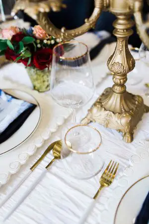 Gold Wedding table details - Harmony Lynn Photography