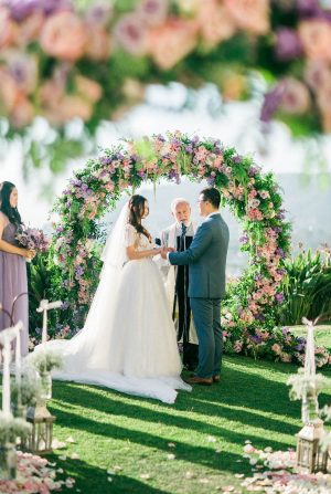 Lavender Wedding Ceremony - Donna Lams Photo