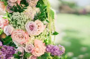 Lavender Wedding FlowersGarden Wedding Arch - Donna Lams Photo