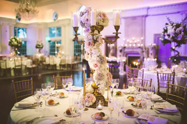 Tall Wedding Centerpiece - Julian Ribinik Photography