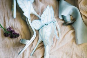 Blue Wedding Shoes - Donna Lams Photo