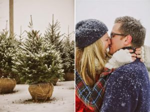 Christmas Engagement Picture - Megan Saul Photography
