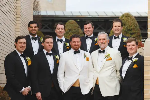 Black tie wedding groomsmen - Don Mears Photography