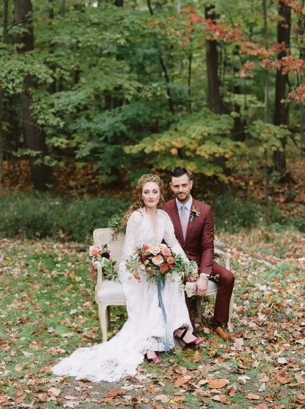 Burgundy Wedding Attire - Photography: Jenny Haas
