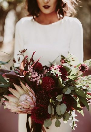 Burgundy Wedding Bouquet - Photography Lauren Scotti