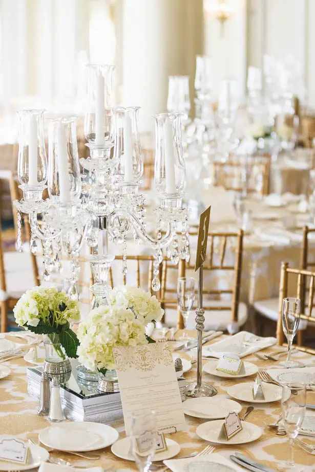 Candelabra Wedding Centerpiece - Don Mears Photography