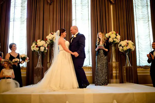 Elagant Ballroom Wedding Ceremony - Photography: Mosca Studio 