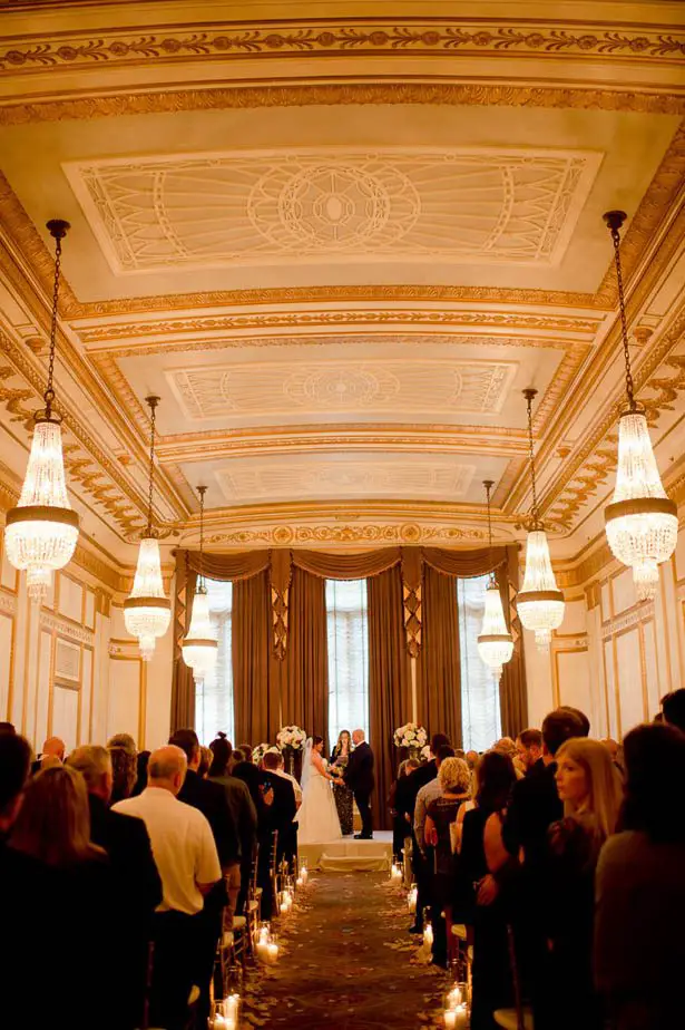 Elagant Ballroom Wedding Ceremony - Photography: Mosca Studio 
