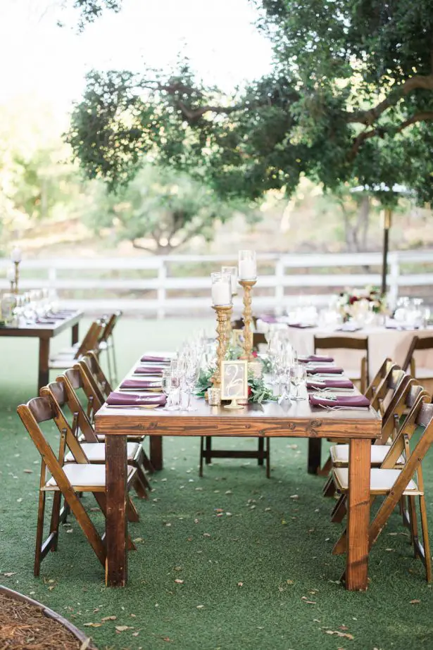 Long Wedding Table - Jenny Quicksall Photography