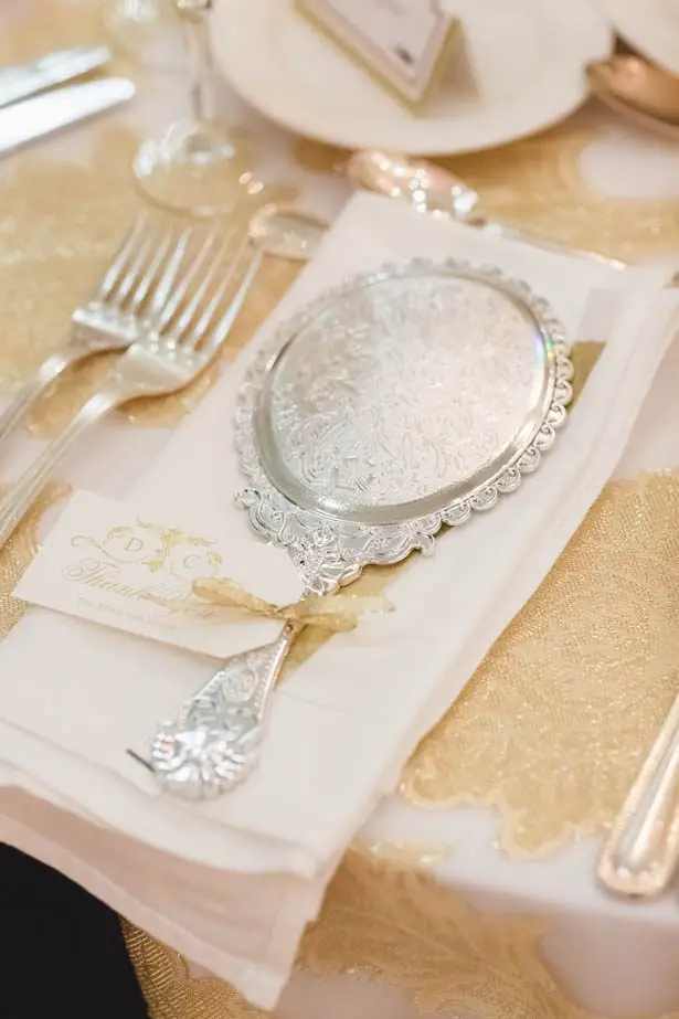 Mirror wedding favors - Don Mears Photography