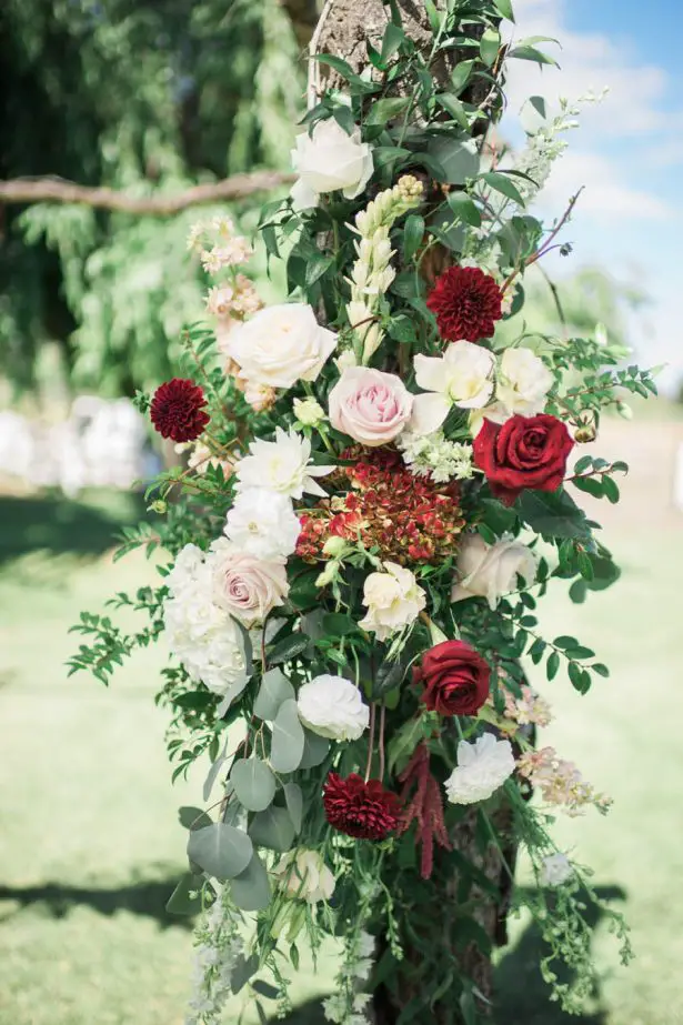Wedding Arch Flowers - Jenny Quicksall Photography
