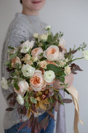 Wedding bouquet - flower workshop - Victoria Ezhenkova Photography