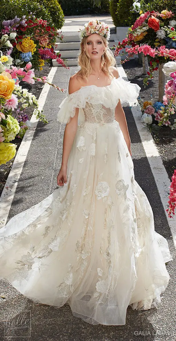 Wedding dress by Galia Lahav Couture Bridal - Fall 2018 - Florence by Night - Casablanca