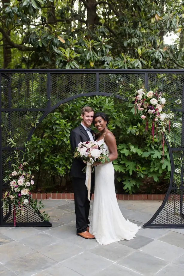 Bold and Romantic Wedding Ceremony Arch - KVC Photography