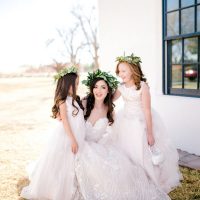 Bride and flower girls - Sparrow and Gold Photography