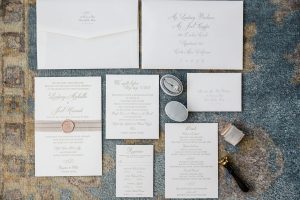 Classic White Wedding Invitations - ​Jana Williams Photography​
