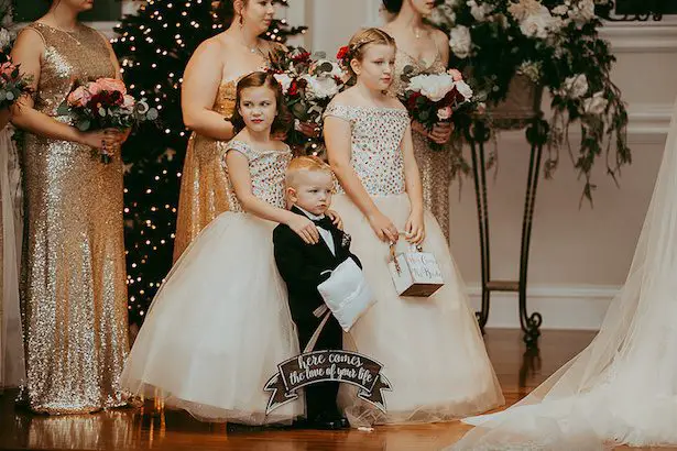Gold flower girl dresses - Ashley Layden Photography