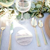 Grey and greenery wedding details - Sparrow and Gold Photography