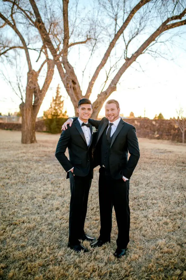 Groom and groomsman - Sparrow and Gold Photography