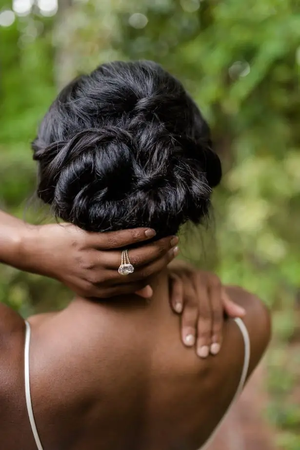 Modern Wedding Ring and hairstyle - KVC Photography
