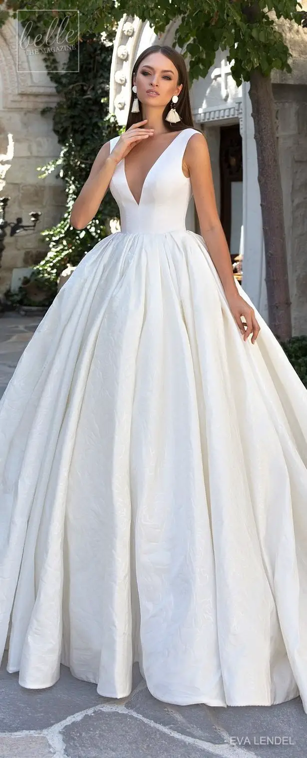 Simple Wedding Dress by Eva Lendel