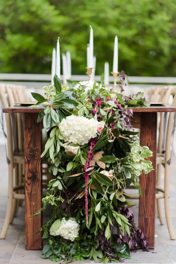 Wedding Garland Centerpiece - KVC Photography