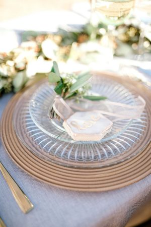 Elegant Wedding Place Setting - Sparrow and Gold Photography