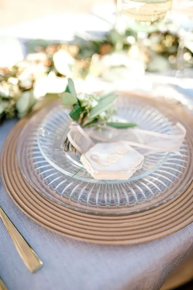 Elegant Wedding Place Setting - Sparrow and Gold Photography